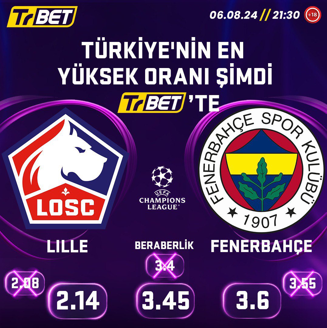 🥇Bu Maça Özel Oranlar #TrBet'te!

➡️ŞİMDİ OYNA🔗bit.ly/tıklakazantr