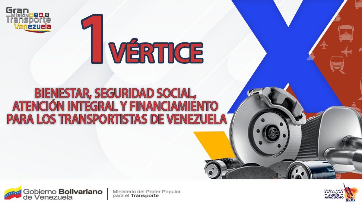 #SabíasQué | El #Vértice1 de la #GMTVzla fue creado para reivindicar a los transportistas del país, brindándoles bienestar, seguridad social, atención integral y financiamiento, con el fin de atender las necesidades y solicitudes del sector