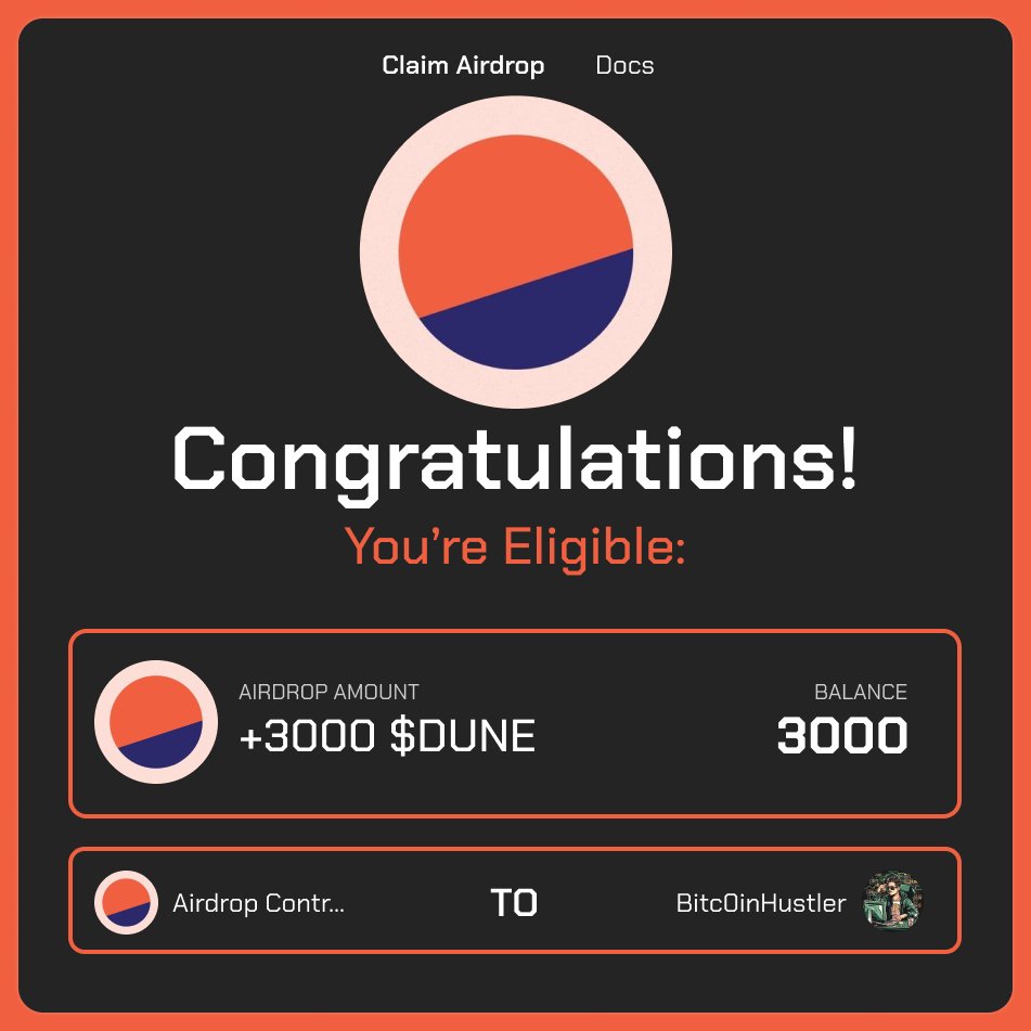 DUNE or 0x957162eb5711f0e48ed00e2c649b5f6438f3b4e7)