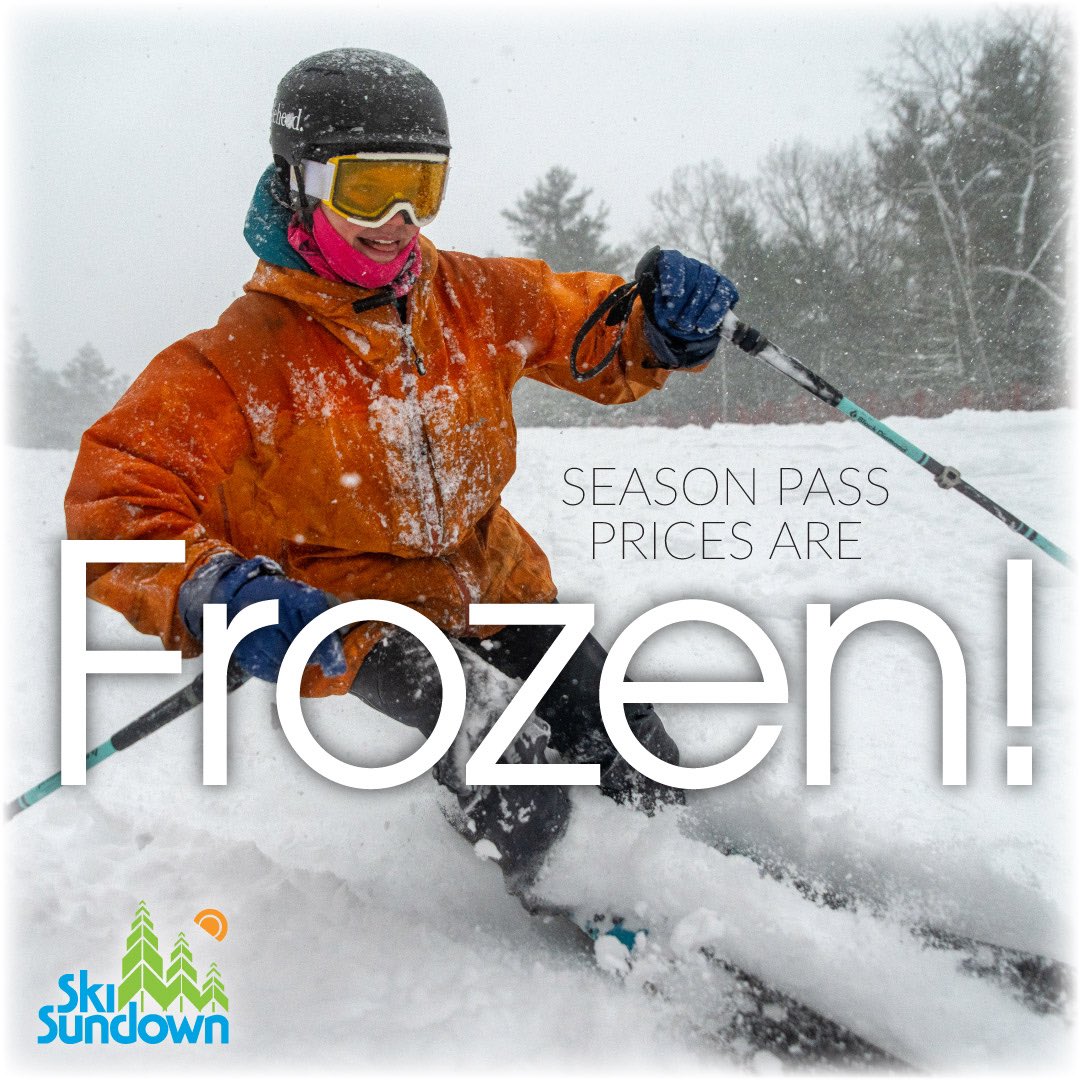 YES! 🙌 Our Season Pass prices are exactly the same as last year! Plus, we are offering our Season Pass Deal once again! Purchase your Season Passes online before midnight on Oct. 31st to take advantage of up to $100 savings per pass! Visit skisundown.com for details!