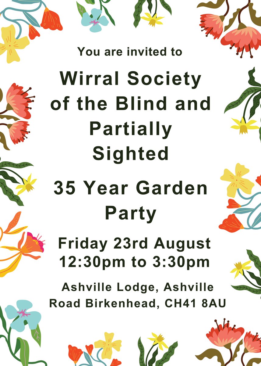 Wirral Society of the Blind and Partially Sighted tweet media