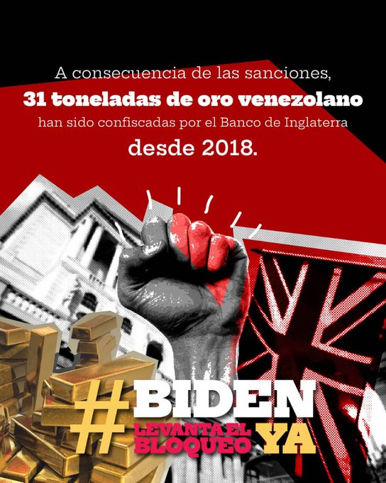 InfocentroReal's tweet photo. La política imperial de EE.UU. no se ha detenido en atacar la economía venezolana, desde la industria petrolera, retener activos en el extranjero y deteriorar la capacidad de Venezuela para proveer bienes necesarios para el pueblo. https://t.co/h0Gq2nreet