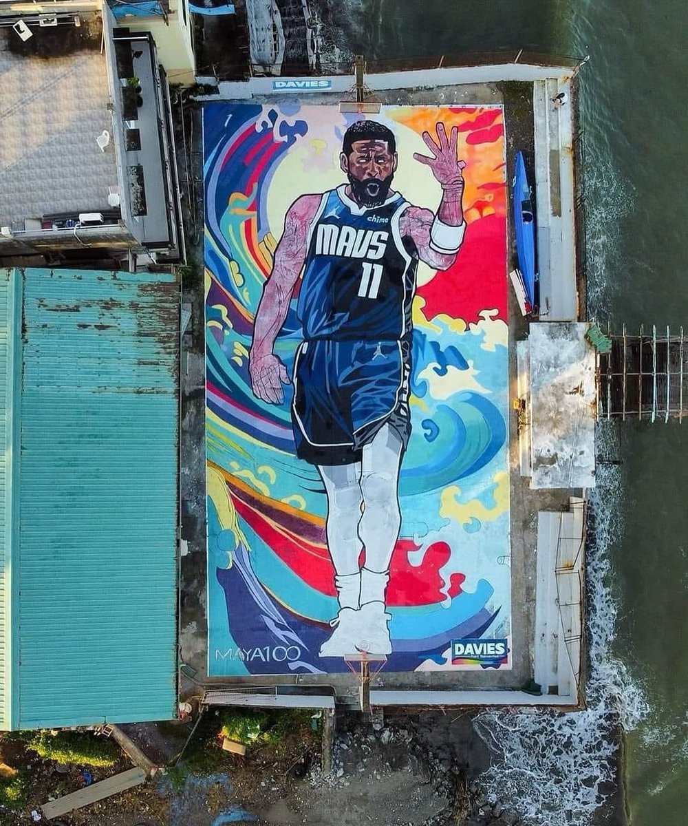 Mavs_FFL's tweet photo. The Philippines built this beautiful mural for KAI 🇵🇭 

#MFFL h/t Maya Carandang https://t.co/IquUQvCsjE