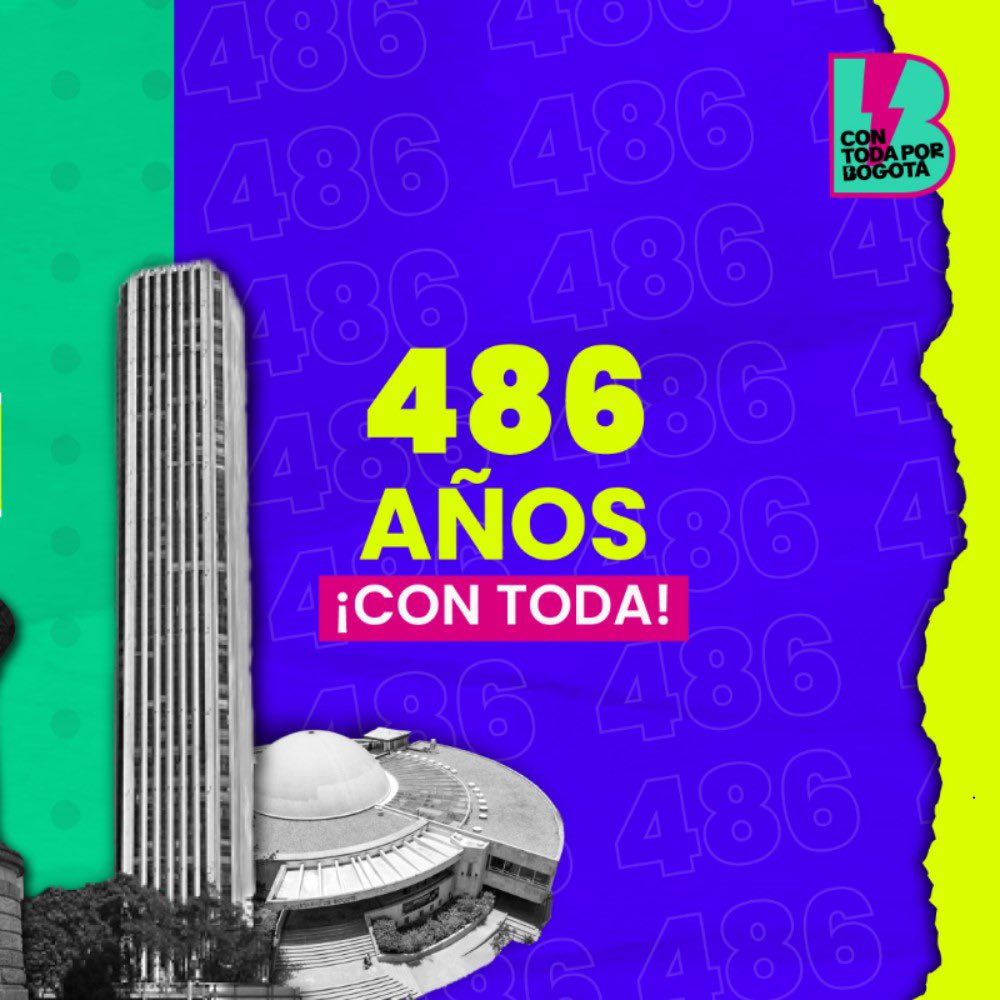 JDOviedoAr's tweet photo. ¿Cómo celebrar estos 486 años? Pensemos en construir (sí, aún estando en oposición):
🤝Promovamos y garanticemos la convivencia
💪🏼Generemos oportunidades para todos
🏛️Gobiernen el espacio público
🕵🏼 Pongámosle ojito a tooooodas las obras que tiene pendientes #LaCapi.

#FelizCumpleañosBogotá 💛❤️ ¡#Felices486!