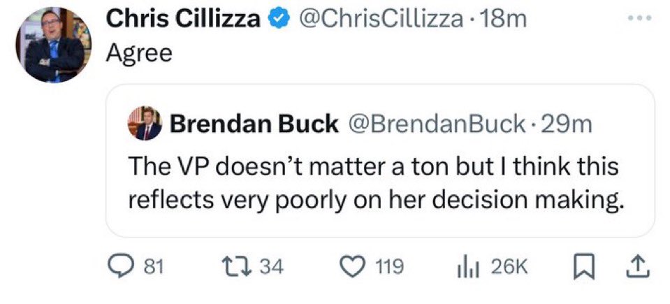 crazy_kunt's tweet photo. Watching MAGA twists themselves to straddle the line between “the VP doesn’t matter” and “Walz is a horrible pick” is one of the most entertaining parts of the day. https://t.co/zVRVICkPpK