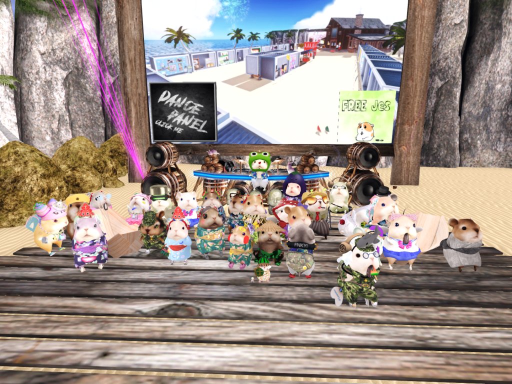 minto0774vrc's tweet photo. 初めてのハム祭り楽しかったぁ
#ハム祭り #SecondLife #ham_fes https://t.co/KUESdclUDA