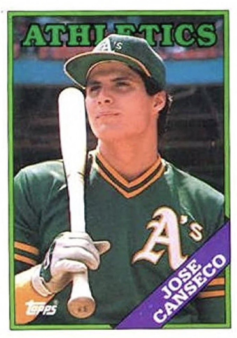 Baseball_OTD's tweet photo. 8/6/1988: On this date in 1988, Oakland outfielder Jose Canseco became the 11th player in Major League history to hit 30 homers and steal 30 bases in a season. Canseco stole second base for his 30th as the #Athletics edged the Seattle #Mariners, 5-4. #MLB #OTD #BaseballOTD https://t.co/ObnDdjsYQv