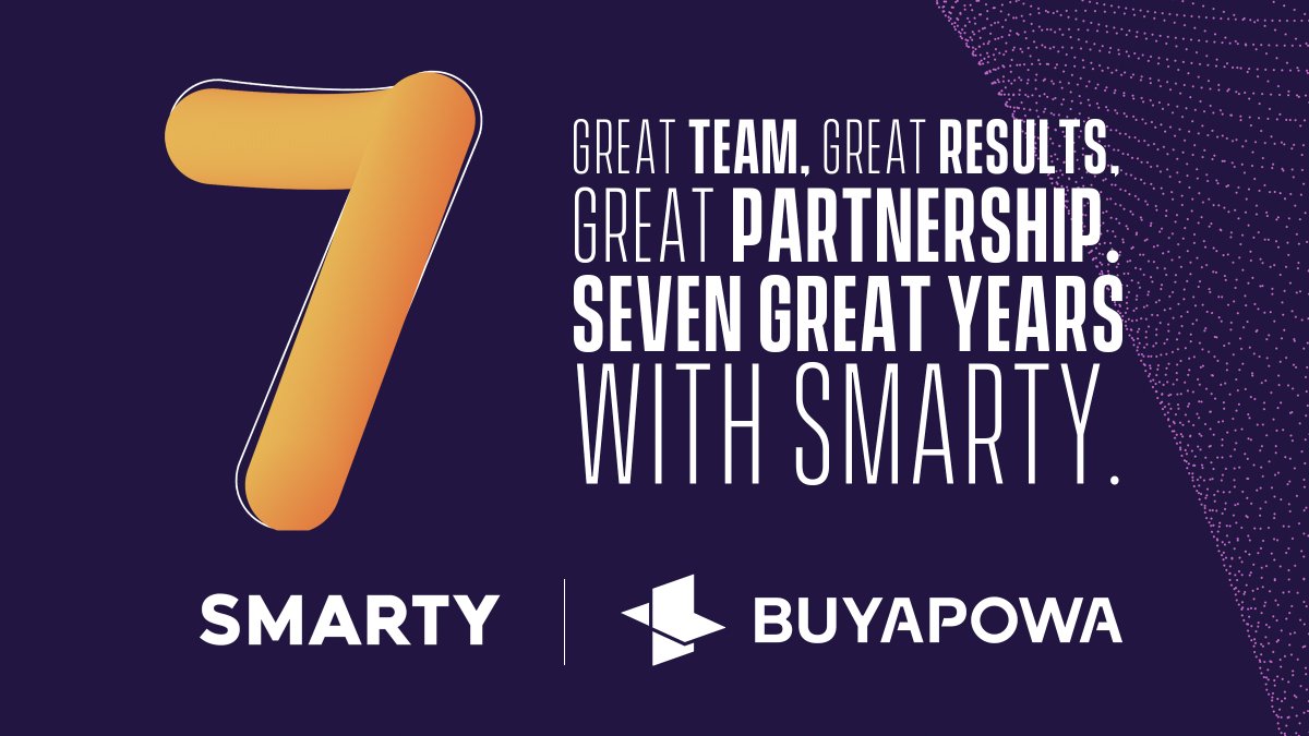 Celebrating 7 incredible years with Smarty! 🎉 Our partnership in referral marketing has reached amazing milestones, and we're excited for even more achievements together. Here's to continuing to make an impact in the mobile industry! 🚀
#SmartyMobile #referralmarketing #Buyapowa