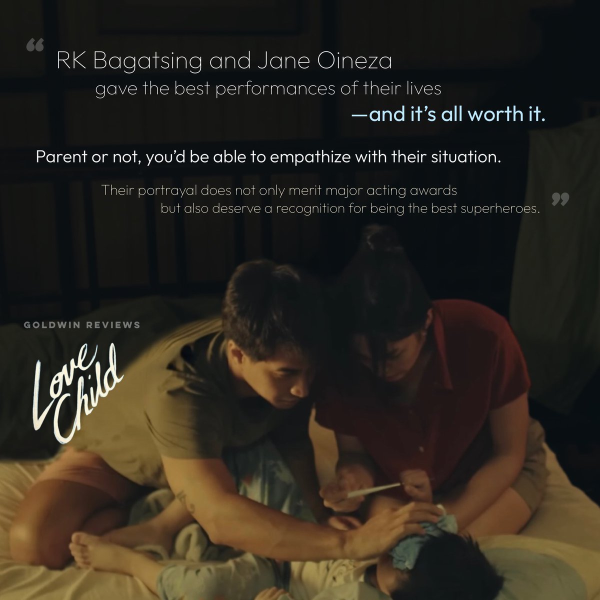 GoldwinReviews's tweet photo. RK BAGATSING  x  JANE OINEZA
for Love Child 🩵 

https://t.co/EVlnuoFa2w https://t.co/vJYqNDE8Rl