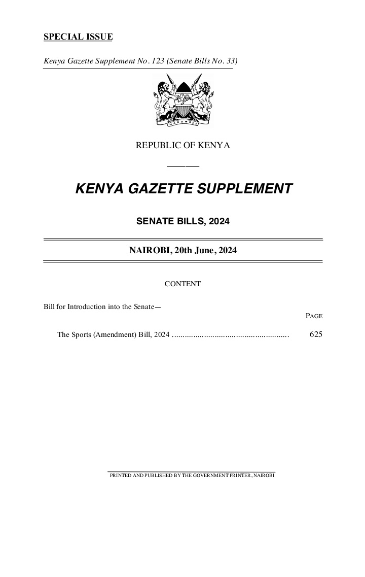 Another progressive Bill for you guys to read and debate! Tulisema tusomange hizi vitu! This one is a win for County Football Associations. 

Cc <a href="/NairobiCFA/">NairobiCountyFootballAssociation</a> <a href="/Awilomarori/">Awilo Wilfred Marori</a>
#FootballKe