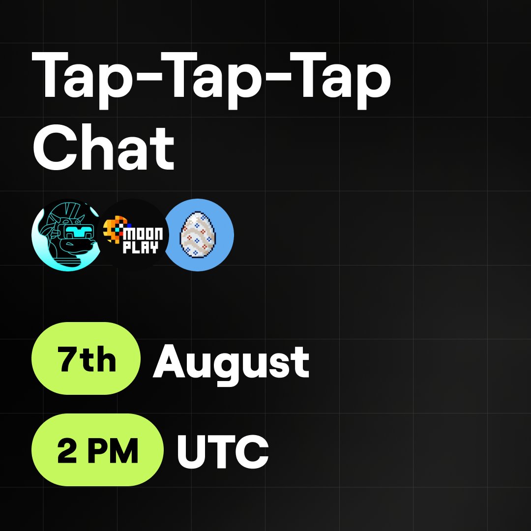 Let's talk Tap-Tap-Tap gaming with <a href="/AfterlandTON/">Afterland</a>, <a href="/moonplay_games/">MoonPlay</a> &amp; <a href="/tongotchi/">Tongotchi 🥚</a>

Join us tomorrow on #spaces with your X account to hear some latest alpha on #TON gaming (and beyond)

Set reminder: x.com/i/spaces/1mnxe…