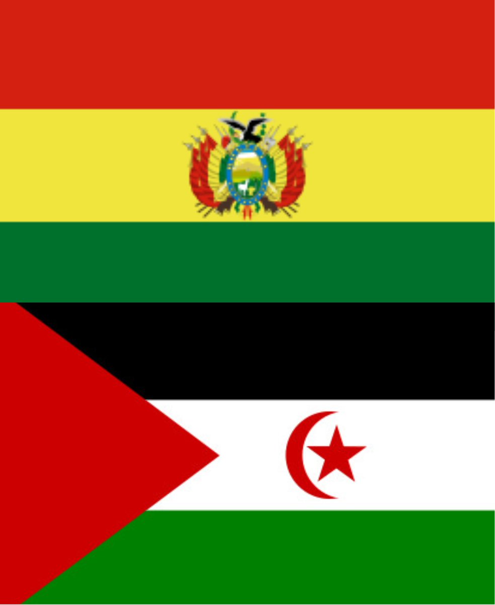 EmbSaharauiBo's tweet photo. En nombre del gobierno de la RASD  y del pueblo saharaui,  expresamos nuestras más sinceras y fraternales felicitaciones al gobierno del Estado Plurinacional de Bolivia y al hermano pueblo boliviano en el 199 aniversario de su independencia.
Mucha prosperidad. https://t.co/JN7IxtYkZr