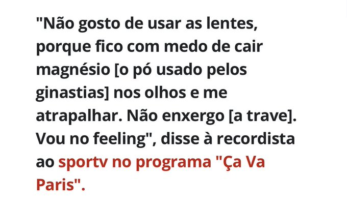 fillcarvalho's tweet photo. rebeca andrade não vê adversidades, não vê adversários, não vê obstáculos, não vê NADA https://t.co/JdUQ7WHEiC