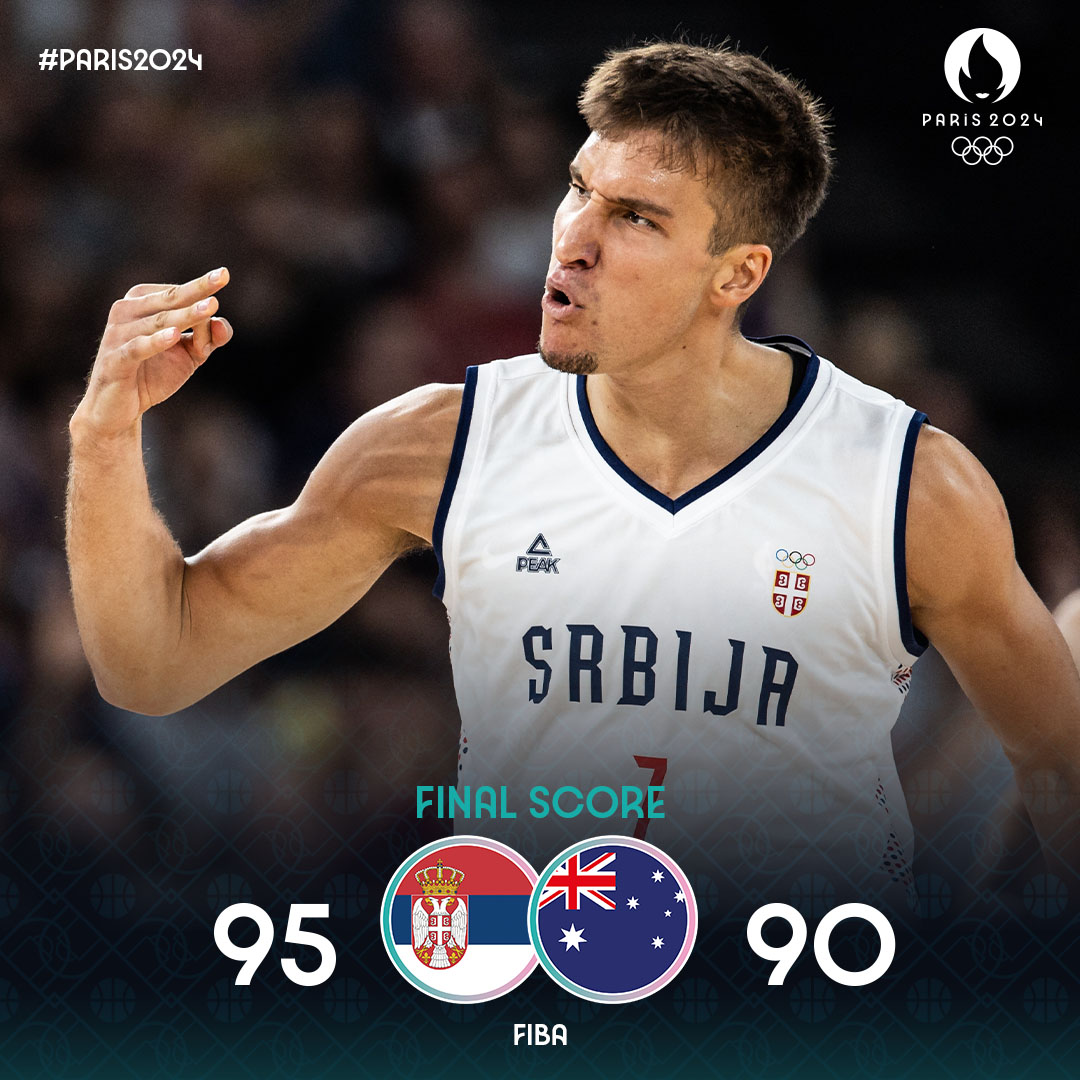 SERBIA 🇷🇸 COMPLETE THE COMEBACK FOR THE SEMI-FINALS! 

#Paris2024 x #Basketball