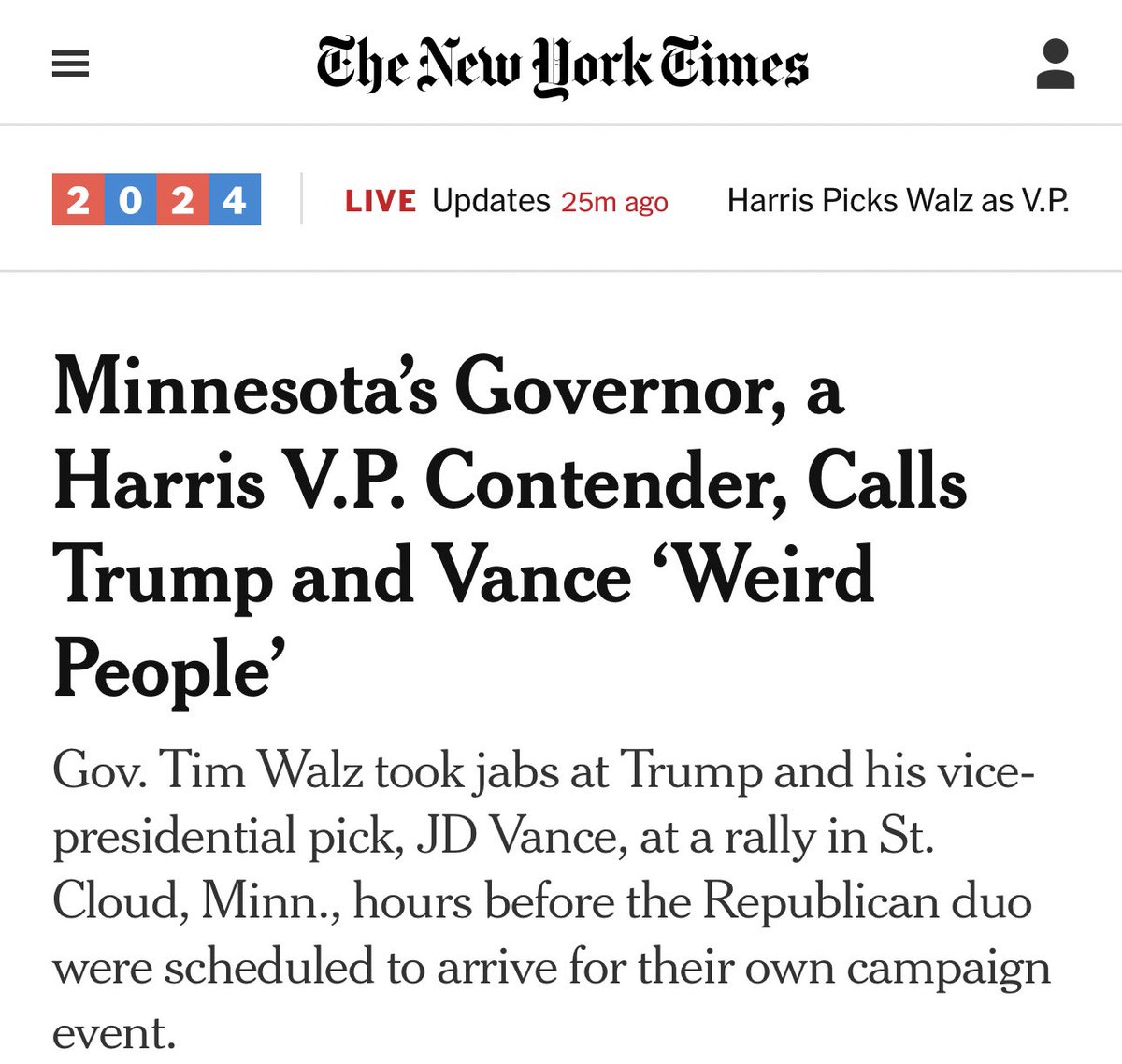 libsoftiktok's tweet photo. “Trump and Vance are weird” says the dude who signed a law requiring tampons be made available to 10-year-old boys in all schools 🤡 https://t.co/J2uwSYndAK