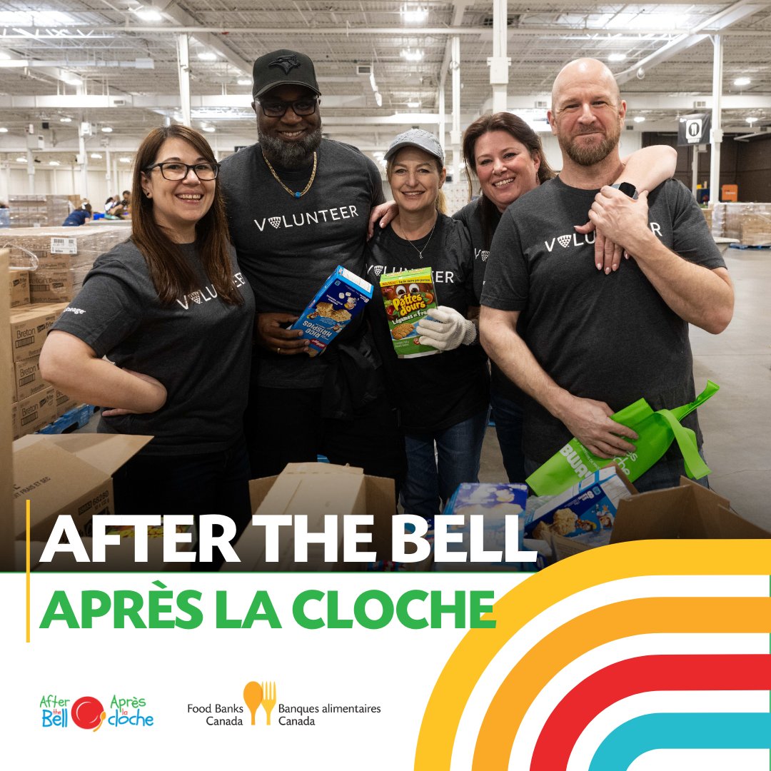 foodbankscanada's tweet photo. Our #AfterTheBellProgram is a true team effort.
Thank you to our corporate, food banking, and logistics partners for your support of kids and families during the summer months when school food programs aren’t in session.
https://t.co/3cEkD6W4Uw https://t.co/UTvOOixhrR