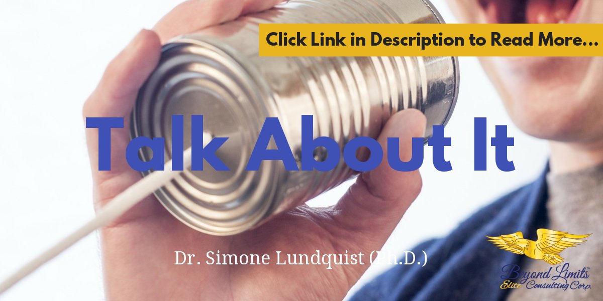 Talk about it. Click the link to read more...  simonelundquist.com/communication/…