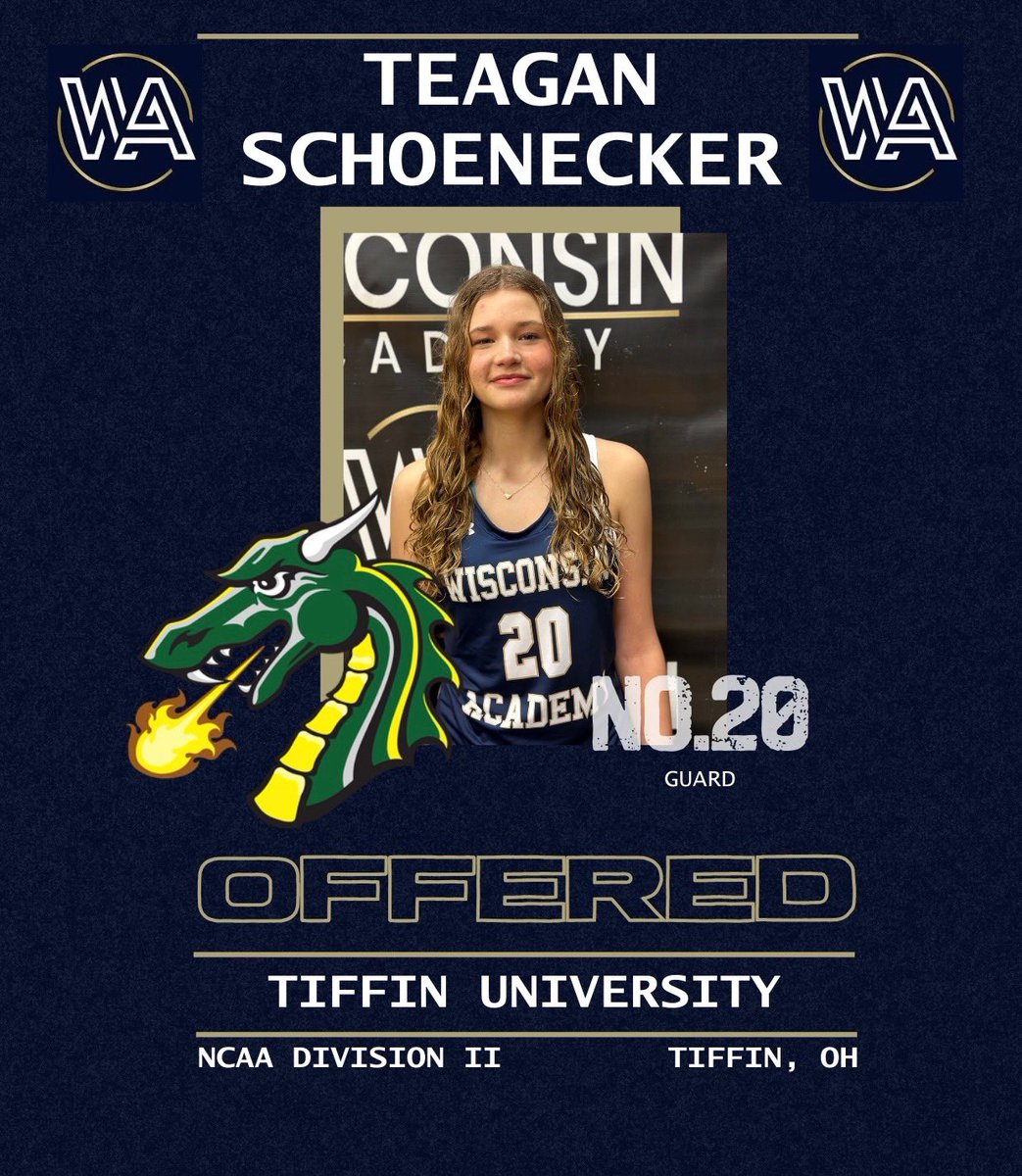 TeaganSchoenec1's tweet photo. After a great camp and visit, I am excited to announce that I have received an offer to continue my basketball career at Tiffin University! https://t.co/IbqN1MlqD3