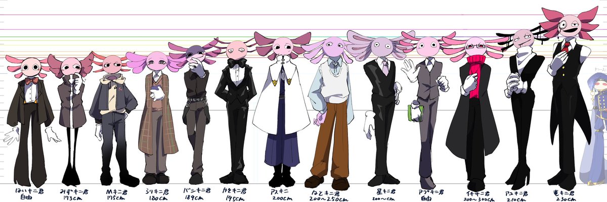 goblc_bsj's tweet photo. 相互さん達のキニトの身長差資料 https://t.co/ieMEyMRMDh