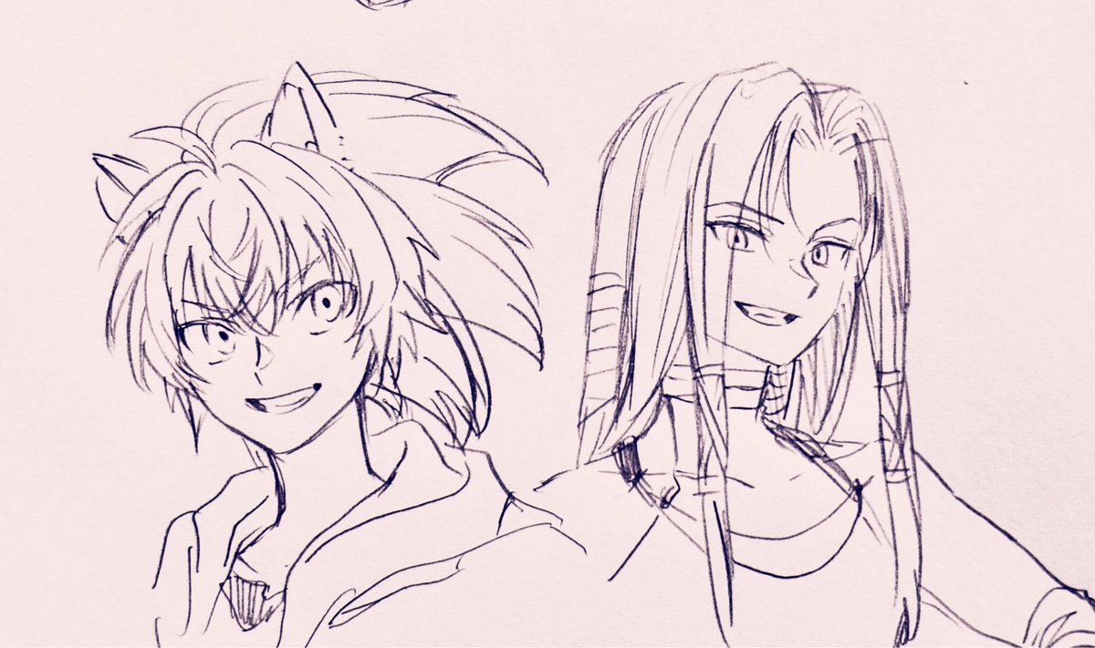 擬人化🔵と🔴 