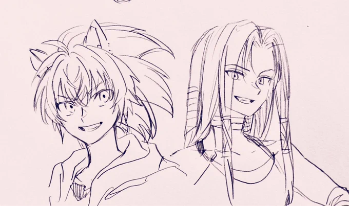擬人化🔵と🔴 