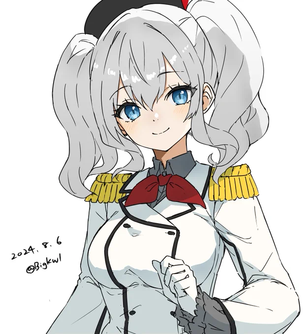 鹿島#艦これ版深夜の真剣お絵描き60分一本勝負 #艦これ版真剣お絵描き60分一本勝負_20240806 