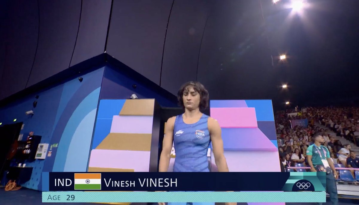 Wrestler Vinesh Phogat has defeated the World No.1 Gold Medalist!

What a win for India! 🇮🇳