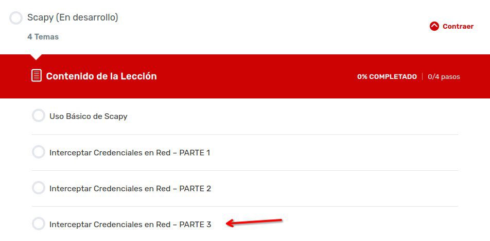 🔴 Nueva clase en el curso de python aplicado a la ciberseguridad!!

Seguimos con scapy para ver cómo interceptar credenciales e información en red ante protocolos vulnerables.

elrincondelhacker.es/courses/curso-…