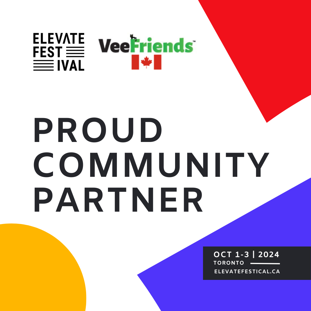 We are Community Partners again with <a href="/ElevateTechCA/">Elevate</a> and are giving away a pair of tickets to Elevate Festival October 1-3 in Toronto!

Like, Retweet, and Tag who you want to bring to Elevate Festival for a chance at a pair of tickets. Must be following <a href="/VFCanada/">VeeFriends Canada</a> to be eligible.