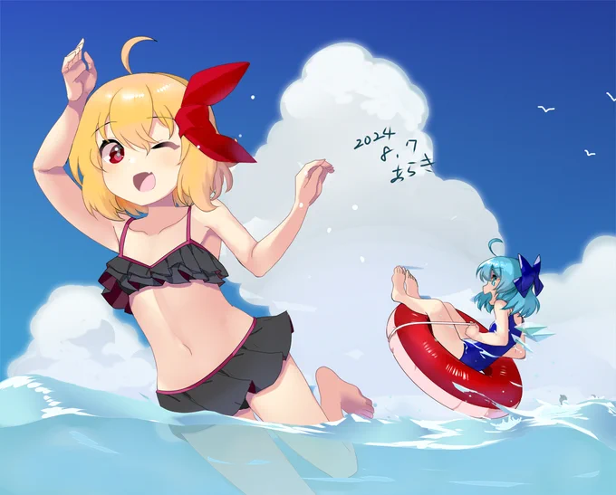 8月なのかっっっ≡≡≡c⌒っ・ω・)っ #毎月七日はルーミアの日 #ルーミア