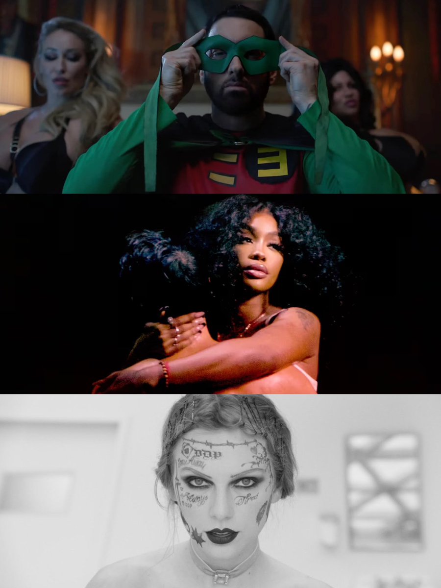 PopBase's tweet photo. #VMAs nominees for Video of the Year:

• ‘we can’t be friends (wait for your love)’
• ‘LUNCH’
• ‘Paint The Town Red’
• ‘Houdini’
• ‘Snooze’
• ‘Fortnight’ https://t.co/Mv01JPwNQy
