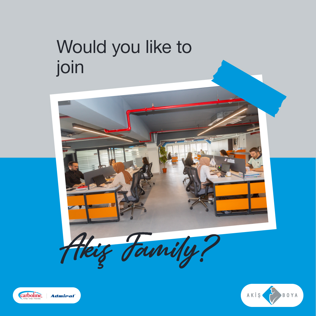 AkisBoya's tweet photo. We are expanding our innovative and dynamic team! If you are aiming to make a career in the industrial paint sector, you are in the right place. You too can be a part of this big family.

#Akişboya #Akispaint #Carboline #Admiral #boya #paints #kaplama #coatings #doğruyer https://t.co/6JRattPubL