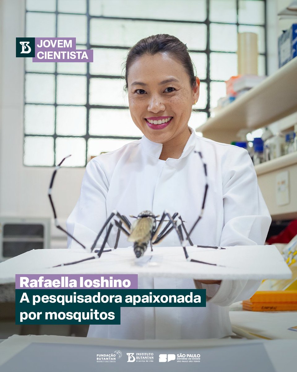 O desejo de estudar os mosquitos e ajudar a combater as doenças transmitidas por eles transformou a carreira da bióloga e pós-doutoranda do Instituto Butantan Rafaella Sayuri Ioshino. Vamos conhecer melhor esta cientista? Aqui: tinyurl.com/y94a55wy