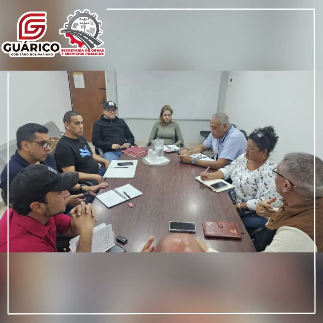 obras_guarico's tweet photo. #AlMomento ⏰ || La Ing. @marycarmonsalve  cumpliendo instrucciones del Gob. @josemvasquez y trabajando en el proyecto revolucionario del Pres. @NicolasMaduro de brindar bienestar y desarrollo al pueblo guariqueño, encabeza a esta hora gabinete de área.
#ChaoWhatsApp https://t.co/VtVUKkkxgN