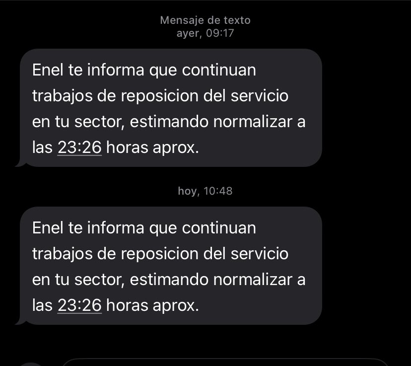 dattilda6's tweet photo. @Enel_Informa_CL es una vergüenza que no puedan ni cumplir con que dicen. Ni siquiera al menos que vengan a ver el estado del tendido eléctrico 😡😡!!
@MuniMacul @GonzaloMontoyaR #Macul #SinLuz https://t.co/FhFyJDUEPW