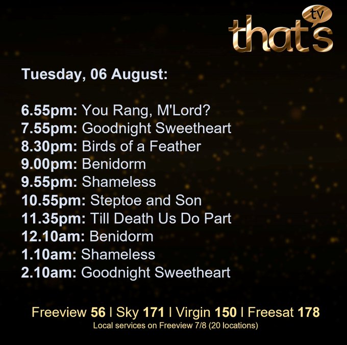 SixBroadcasting's tweet photo. Don't like the woke on other channels? Watch the true classics, uncut tonight, on That's TV. https://t.co/3QqiJQHbE7
