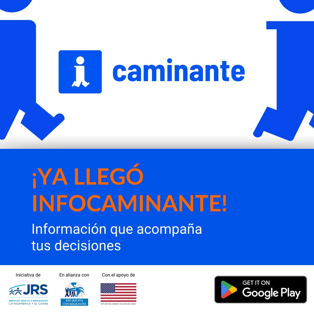 👣 INFOCAMINANTE: Acompaña tus decisiones migratorias 🌍

📱 Tienes acceso a información confiable y útil en un solo lugar:

🔹 Rutas seguras
🔹 Puntos de acompañamiento
🔹 Información legal y migratoria

Descarga👉 infocaminante.com
Web👉infocaminante.web.app