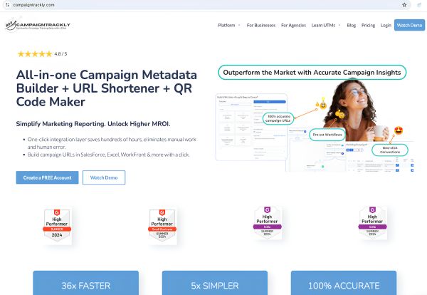 Campaigntrackly's tweet image. 🏆 🎉 "Our software empowers businesses to standardize their reporting data, gain invaluable campaign insights, and make informed decisions." 

#googleanalytics #UTMtracking #Adobetracking #URLBuilder #Analytics #digitalmarketing 

&amp;gt;&amp;gt; ctrly.io/vjeHI &amp;lt;&amp;lt;
