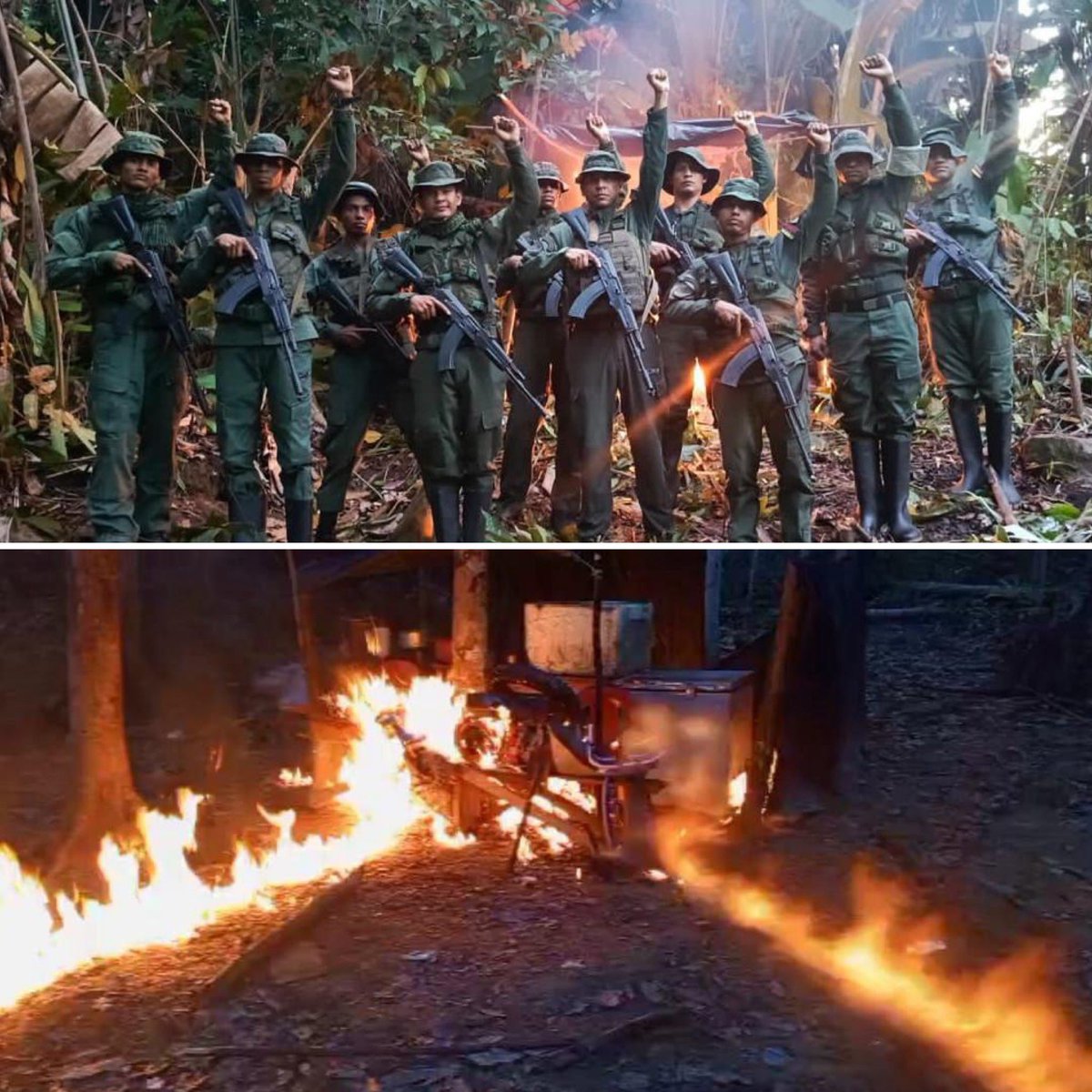 CEOFANB (@ceofanbve) on Twitter photo 🔁 RT || GJ. <a href="/dhernandezlarez/">GJ. Domingo Hernández Lárez</a>: En misiones de patrullaje y protección ambiental en el estado Amazonas #FANB detecta y desmantela campamentos de depredación ambiental !
La FANB es garantía de paz, Venezuela es un Estado democrático de derecho y de justicia, amante de la libertad 🔁 RT || GJ. <a href="/dhernandezlarez/">GJ. Domingo Hernández Lárez</a>: En misiones de patrullaje y protección ambiental en el estado Amazonas #FANB detecta y desmantela campamentos de depredación ambiental !
La FANB es garantía de paz, Venezuela es un Estado democrático de derecho y de justicia, amante de la libertad