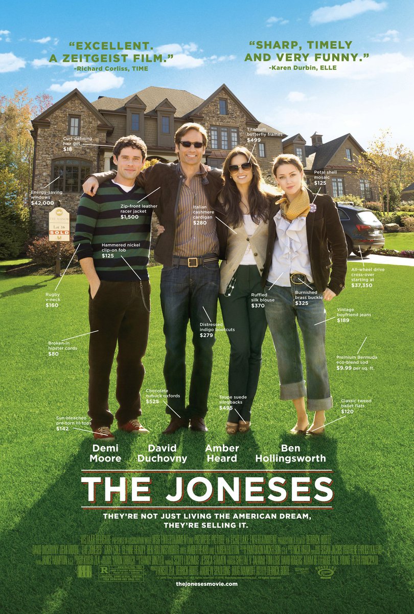 UnrequestedRecs's tweet image. Your 1st Unrequested middle of the week movie recommendation is:

The 2009 version #TheJoneses