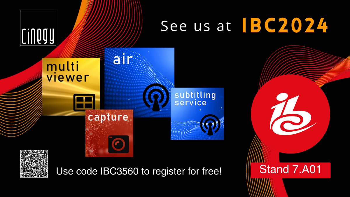 cinegy's tweet image. Read our latest newsletter: bit.ly/46FcGDl 

#IBC2024 #Cinegy #SoftwareDefinedTelevision #AI #Cloud