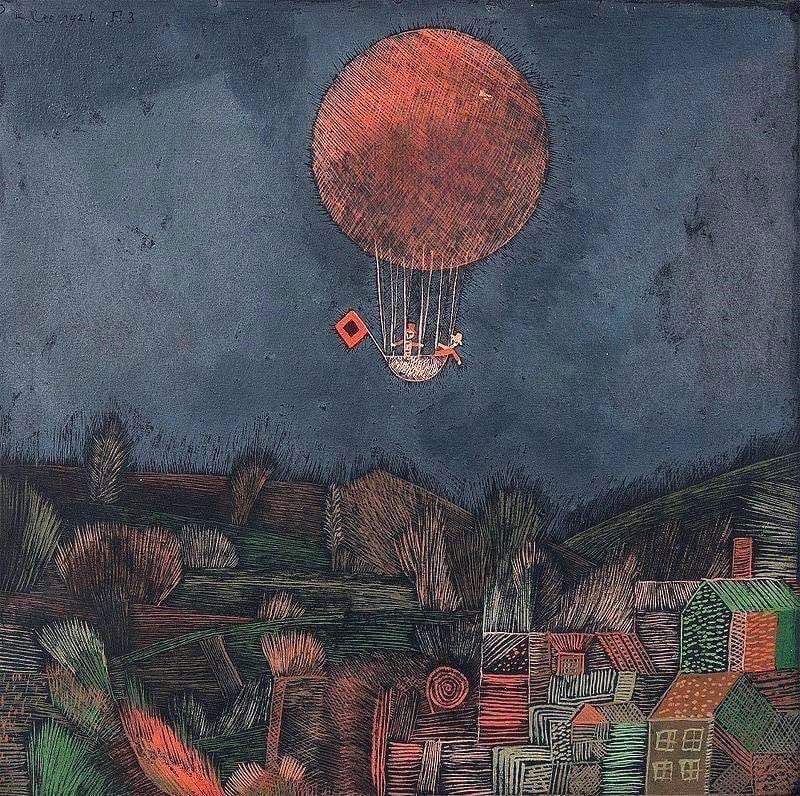 Coranalyste's tweet image. Paul Klee, Le Ballon, 1926