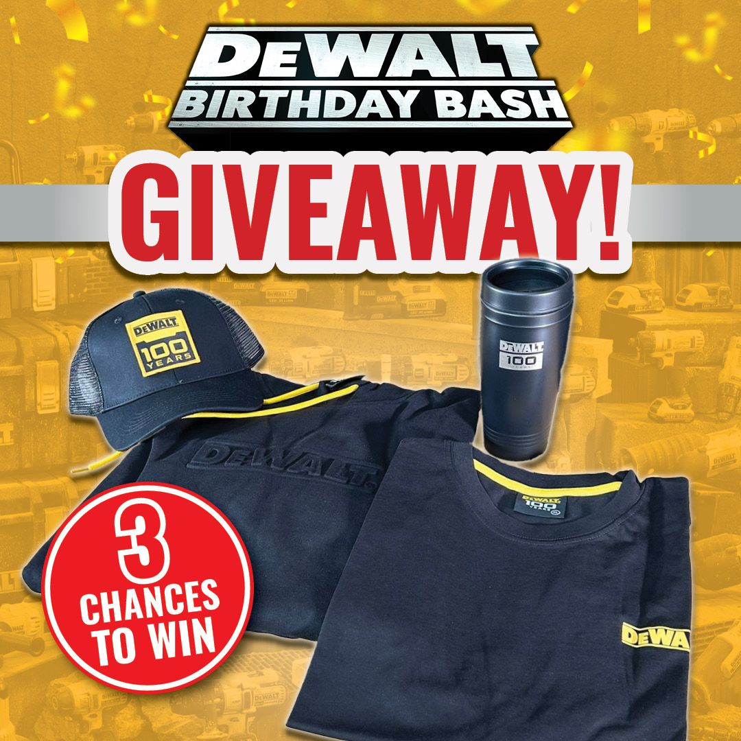 its_co_uk's tweet photo. Dewalt Giveaway! π‘πͺ 3 CHANCES TO WIN
To Enter:
Follow this page & like this post!
Tag a mate in the comments!
Repost This!
π UK Entrants ONLY! Winner will be announced on Friday 9th August
#Giveaway #ITStools #Offer #Free #Dewalt #Dewalt100Years #Win https://t.co/7i1L53FLvb