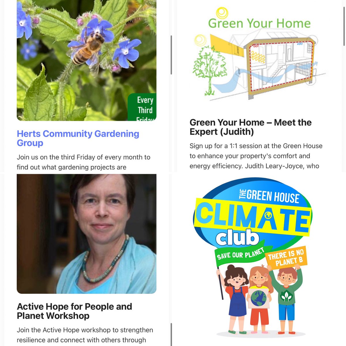 August is packed full of events at the Green House. Gardening workshops, resilience talks, retrofitting experts and our new Climate club for budding young eco leaders. 💚

Take a look at our events page to sign up.

thegreenhousestalbans.org/events/