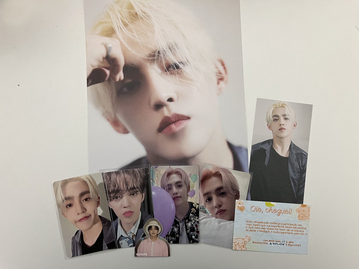 ⋆౨ৎ˚⟡˖ ࣪ Feedback positivo para <a href="/woozynhos/">izze(ncomendas)</a> e <a href="/gyuvinart/">@gyuvinart</a> pelas cegs do svt e para <a href="/9499collect/">let</a> pelo envio. O pacote chegou perfeito e muito bem embalado. Muito obrigada <3