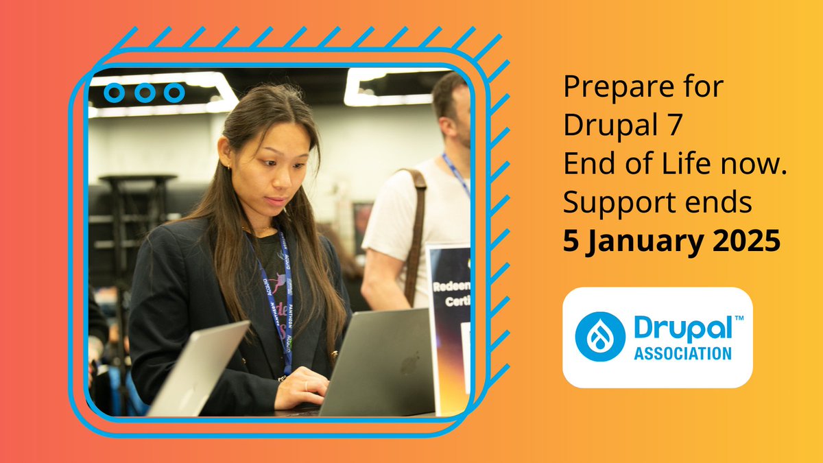 drupalassoc's tweet image. 🚨 Preparing for Drupal 7 EOL on 5 Jan 2025? Start now! Conduct a site audit, plan your migration, select a certified partner, update hosting, and test thoroughly. Ensure a smooth transition. drupal.org/association/bl… 
#Drupal7EOL #DrupalMigration