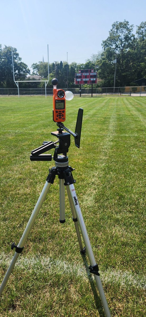 Gusta Owens (@gustaowens) on Twitter photo Don't mind <a href="/WL_ATC/">WL Athletic Training</a> during warmer temps. We're just out monitoring wet-bulb globe temp, a way to measure heat stress on the body, for <a href="/WL_AthleticsRDP/">WL Athletics</a> . WGBT takes into account ambient air temperature, wind speed, humidity, and solar radiant energy. Don't mind <a href="/WL_ATC/">WL Athletic Training</a> during warmer temps. We're just out monitoring wet-bulb globe temp, a way to measure heat stress on the body, for <a href="/WL_AthleticsRDP/">WL Athletics</a> . WGBT takes into account ambient air temperature, wind speed, humidity, and solar radiant energy.