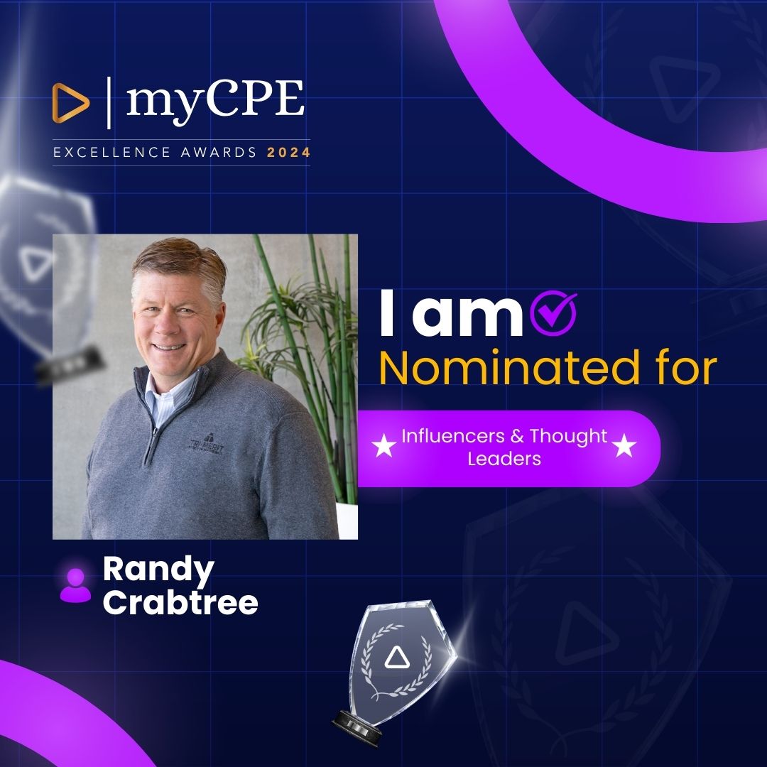 Tri-Merit (@trimerit) on Twitter photo 🌟 <a href="/RCrabtreeCPA/">Randy Crabtree, CPA</a> has been nominated for the prestigious MY-CPE 2024 Awards! 🏆 Take a moment to cast your vote here: bit.ly/3ysW6dg
This year's Excellence Awards honor those who not only excel in their domains but also inspire innovation and progress. Vote today! 🗳️ 🌟 <a href="/RCrabtreeCPA/">Randy Crabtree, CPA</a> has been nominated for the prestigious MY-CPE 2024 Awards! 🏆 Take a moment to cast your vote here: bit.ly/3ysW6dg
This year's Excellence Awards honor those who not only excel in their domains but also inspire innovation and progress. Vote today! 🗳️