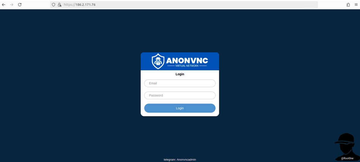 Root0ne's tweet photo. AnonVNC Panel IP Address: 186.2.171[.]76 https://t.co/YN32DFqNtU