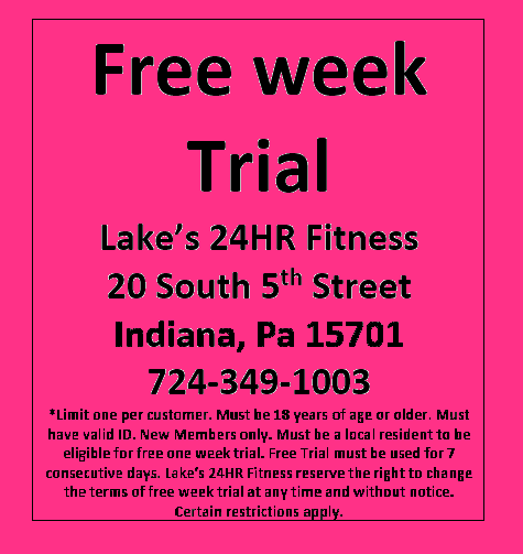 Lakes24HRFitnes's tweet photo. Start your one week free trial at Lake's 24HR Fitness today! New members only. Offer ends 8/31/24 #Membershipsale #IndianaPA #IUP #Gym #Fitness #Healthclub #FitnessCenter #BestGym #BestGyminIndiana #jointoday #Limitedtime #NumberoneGym #weightlose #placetobe #BestGymintown https://t.co/zEk2bSJSlB